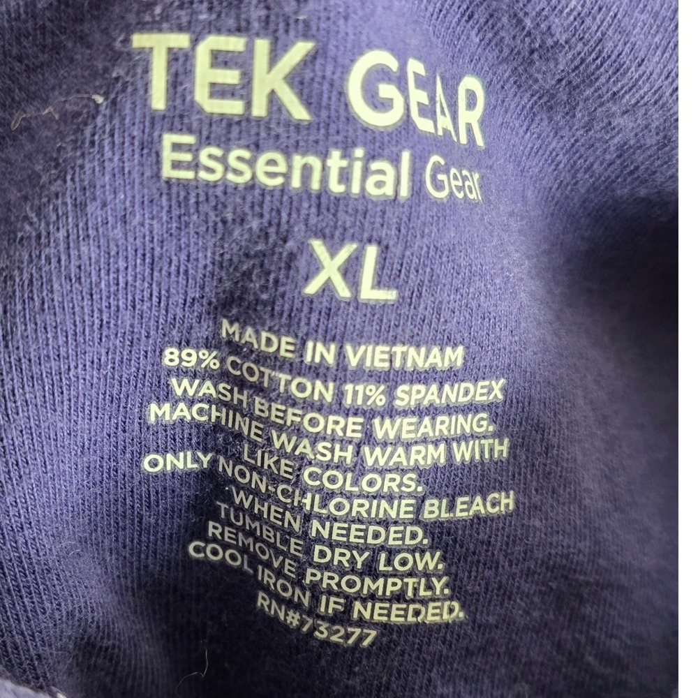TEK GEAR Essential Capris Leggings Plus Size XL Purple Cropped Athletic Pants - Picture 3 of 6